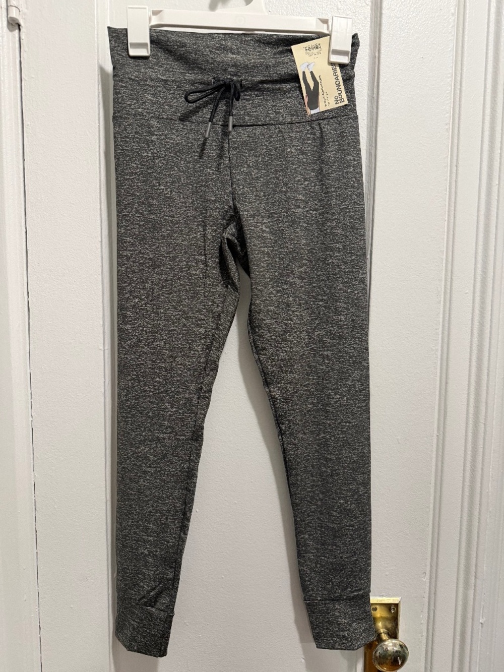 Heathered Gray Drawstring Leggings